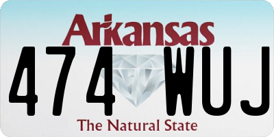 AR license plate 474WUJ