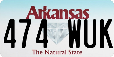 AR license plate 474WUK