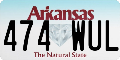 AR license plate 474WUL