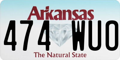 AR license plate 474WUO
