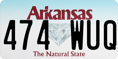 AR license plate 474WUQ