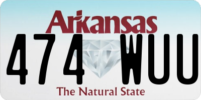 AR license plate 474WUU