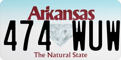 AR license plate 474WUW