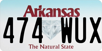 AR license plate 474WUX