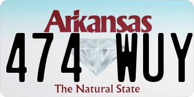 AR license plate 474WUY
