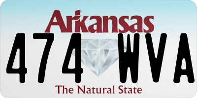 AR license plate 474WVA