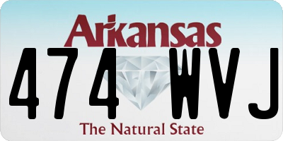 AR license plate 474WVJ