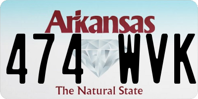 AR license plate 474WVK