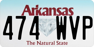 AR license plate 474WVP