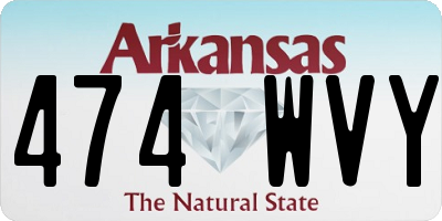 AR license plate 474WVY