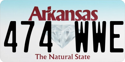 AR license plate 474WWE