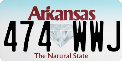 AR license plate 474WWJ