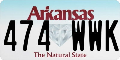 AR license plate 474WWK