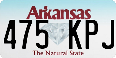 AR license plate 475KPJ