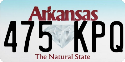 AR license plate 475KPQ