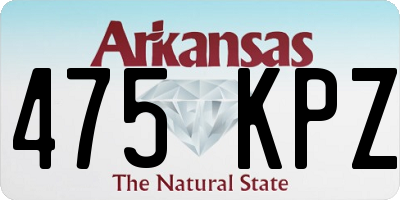 AR license plate 475KPZ