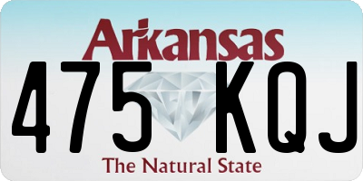 AR license plate 475KQJ