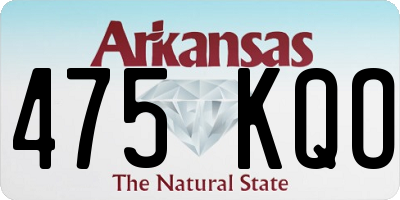 AR license plate 475KQO