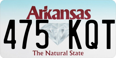 AR license plate 475KQT