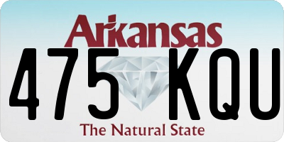 AR license plate 475KQU