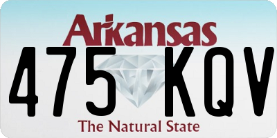 AR license plate 475KQV