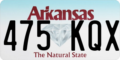 AR license plate 475KQX