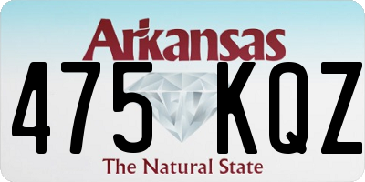 AR license plate 475KQZ