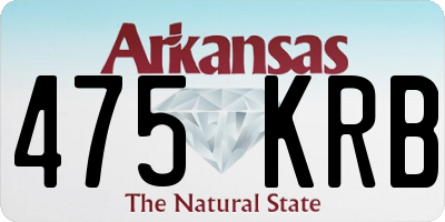 AR license plate 475KRB