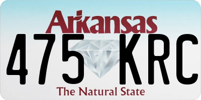 AR license plate 475KRC
