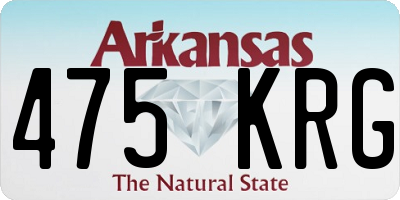 AR license plate 475KRG