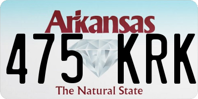 AR license plate 475KRK