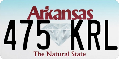 AR license plate 475KRL
