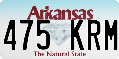AR license plate 475KRM