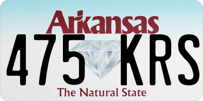 AR license plate 475KRS