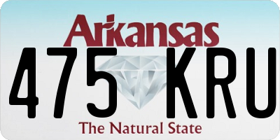 AR license plate 475KRU