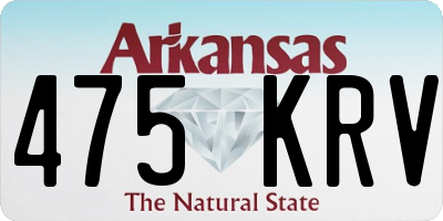 AR license plate 475KRV