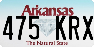 AR license plate 475KRX