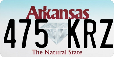 AR license plate 475KRZ