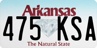 AR license plate 475KSA