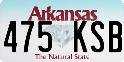 AR license plate 475KSB