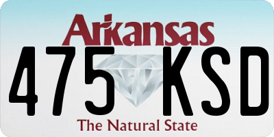 AR license plate 475KSD