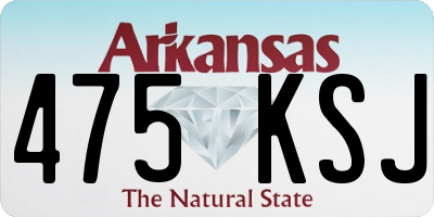 AR license plate 475KSJ
