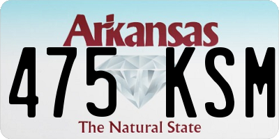 AR license plate 475KSM