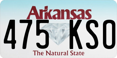 AR license plate 475KSO