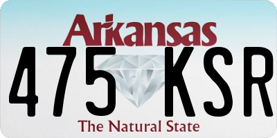 AR license plate 475KSR