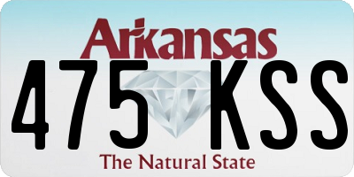 AR license plate 475KSS