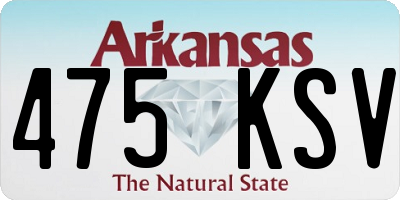 AR license plate 475KSV