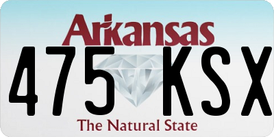 AR license plate 475KSX