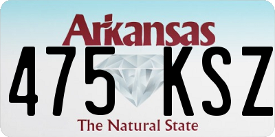 AR license plate 475KSZ