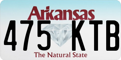 AR license plate 475KTB